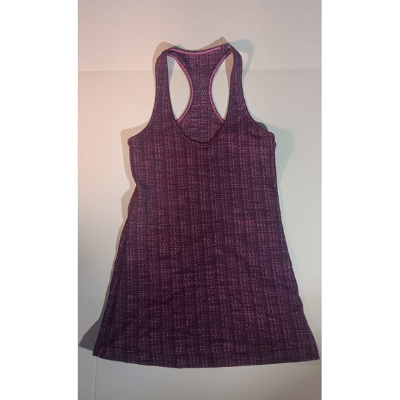 Lululemon Racerback Tank Top Purple Space Dye Sz 6 Yoga Gym Activewear - Picture 1 of 5
